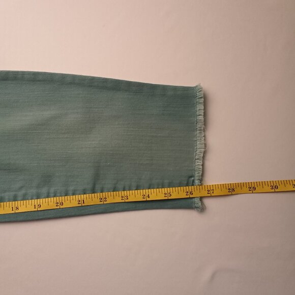 NWT Nine West Jeans Gramercy Skinny Ankle Mid Rise Green Color - Picture 9 of 10